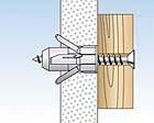 internal thread for chipboard screws for easy and quick screwing in.
