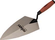 750 Rolson Brick Trowel Rolson Brick Trowel, Hardened and tempered steel blade, Cushion grip handle to improve grip and control Article No Size Price 104343 280mm 1.
