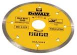 500 power tools accessories Dewalt Diamond Discs Hybrid Rim Type For cool clean cutting of masonry construction materials particularly suitable for marble, granite & natural stone.