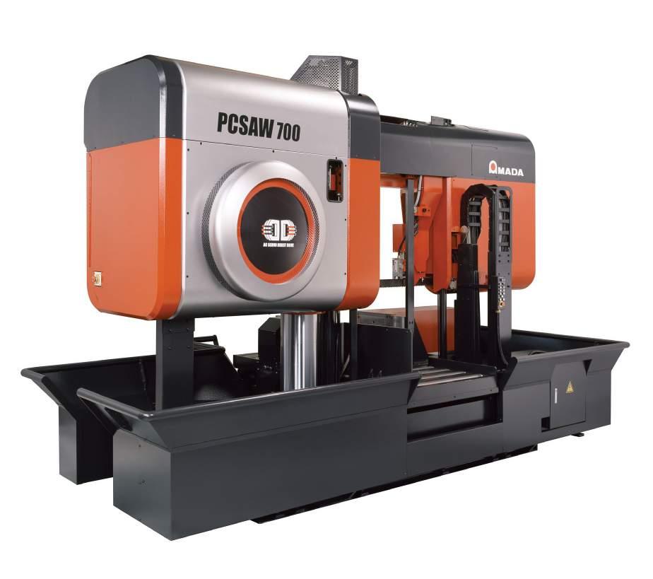 PCSAW700 PCSAW700 Horizontal Double-Pulse Cutting Bandsaw for Metal The PCSAW700 incorporates Amada s unique pulse cutting technology on