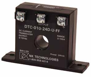 DT SERIES, 3-WIRE DT SERIES, 3 WIRE DT Series provide a low cost way of measuring DC current in a small and easy-to-install case. The series is stable at a wide range of temperatures.