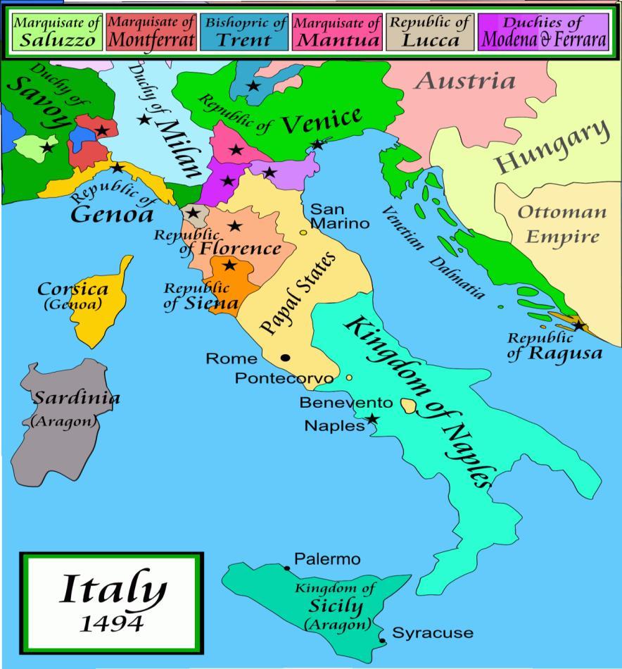 Italy in the Renaissance The wealthy city states of Italy fought constantly with each other They also competed for wealth,