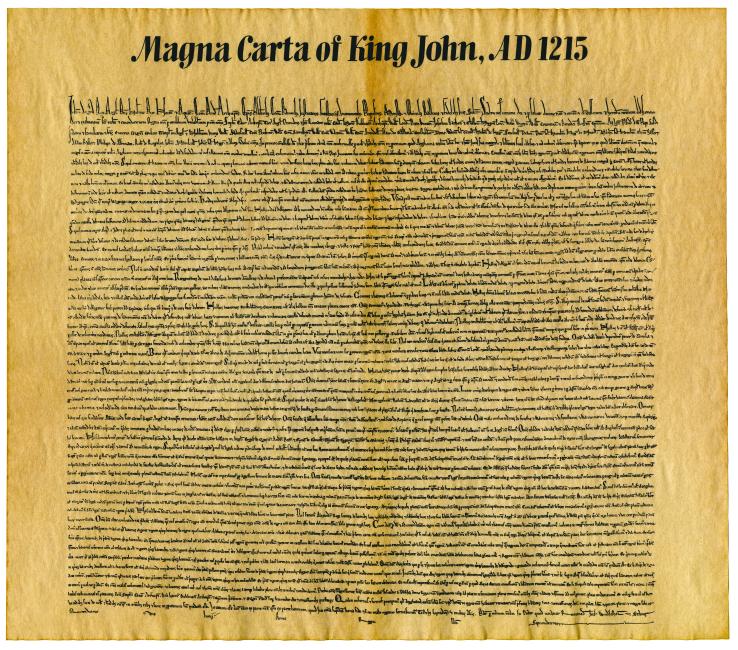The Magna Carta The original copies of the Magna Carta, signed by King John of England in the early 1200s were