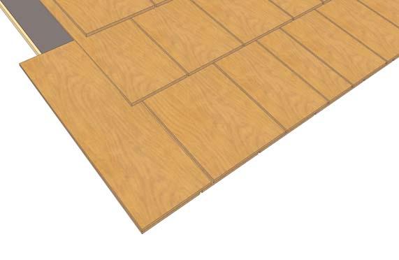 Place and attach M Shingle (6 wide) directly on top of Shingle L.