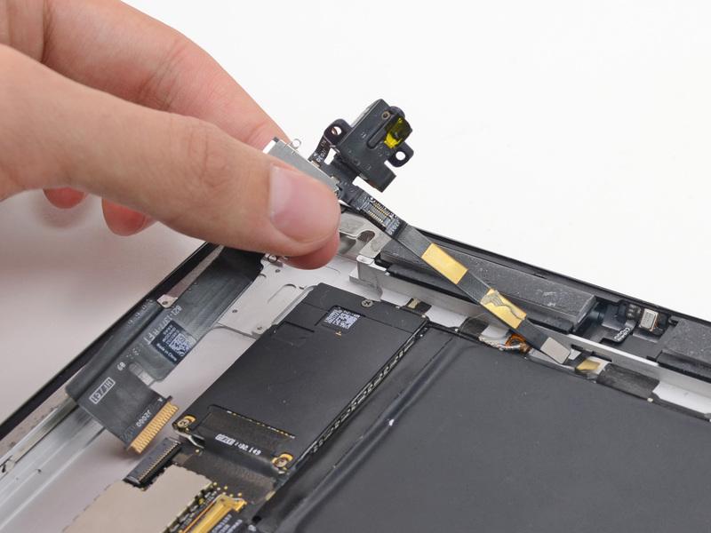 Remove the headphone jack/sim slot from the