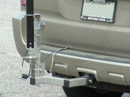 out of the antenna) is at least as high as the highest part of the vehicle.
