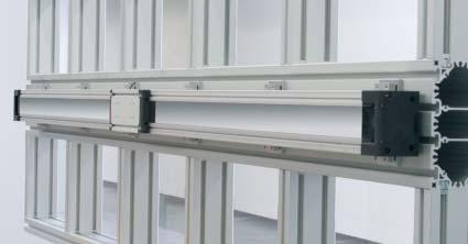 steel, stainless steel and plastic Sizes from 12 mm to 80 mm MODULAR TECHNOLOGY Machine frames