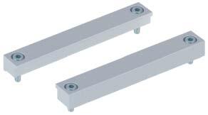 RK ROSE Fixation of the linear unit Clamping strips facilitate fixation of the linear unit to the chassis or two units to a crossing table Material: Natural anodised aluminium, Galvanised fixation