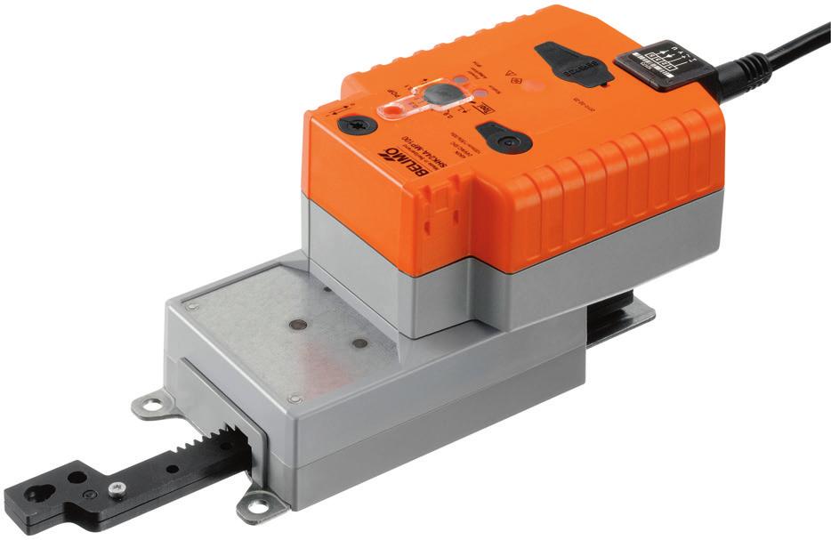 echnical data sheet SHK24A-MF Parameterisable linear SuperCap actuator with emergency control function and extended functionalities for adjusting dampers and slide valves in technical building