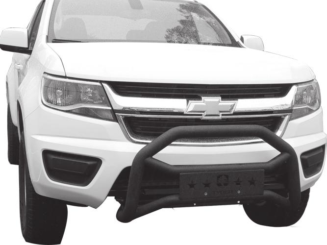 (Fig 1) Remove splash guard or skid plate from bottom of engine behind bumper if necessary (Fig 13) Attach Tyger Guard with Tube Brackets to inside of