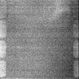 Figure 18: Dark current and residual image distribution for an 1 hour measurement using 4 by 4 pixel binnig. The average level is 8.