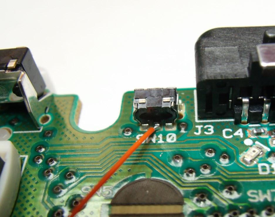 short circuit between the legs of the SYNC button, causing a malfunction of the controller and the Mod