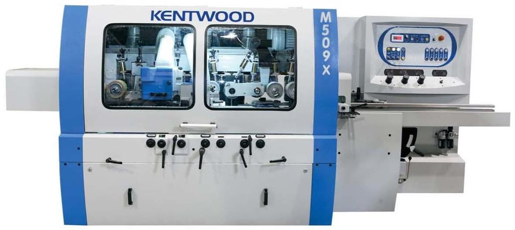 TECH SPEC MS 31513 PAGE 1 Kentwood M509X 5 Head Moulder The Kentwood M509X 5 Head through feed Moulder s heavy cast iron construction, tight tolerance spindle assemblies, rugged feed works, heavy