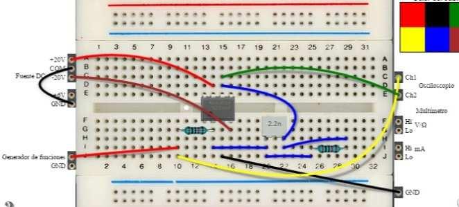 5.4 Op-amp Integrator circuit Next figure shows the UA741 working as integrator amplifier.