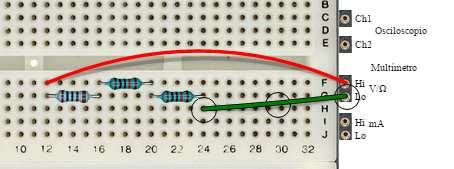 2 resistors of 1kΩ in serial with 2 resistors of 1kΩ.