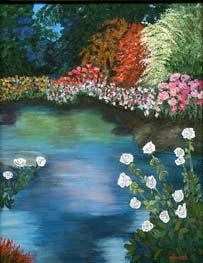 Reflections in the garden Artist: Judy
