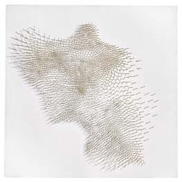 nails on canvas laid down on panel 59 x 59 inches (150 x 150 cm), U.S.