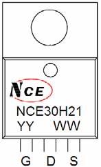 NCE N-Channel Enhancement Mode Power MOSFET DESCRIPTION The uses advanced trench technology and design to provide excellent R DS(ON) with low gate charge.