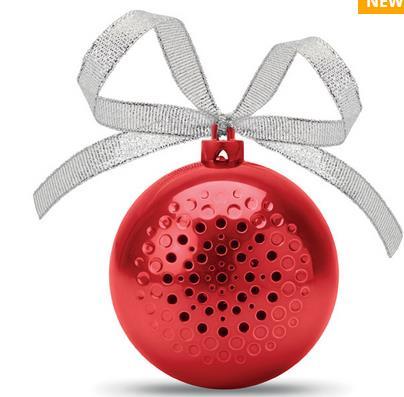 4.1 Bluetooth christmas bauble speaker in ABS. Easy connection with any Bluetooth enabled device.