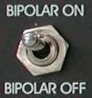 Switching to BIPOLAR ON results in a stimulus with the same amplitude in positive and negative direction