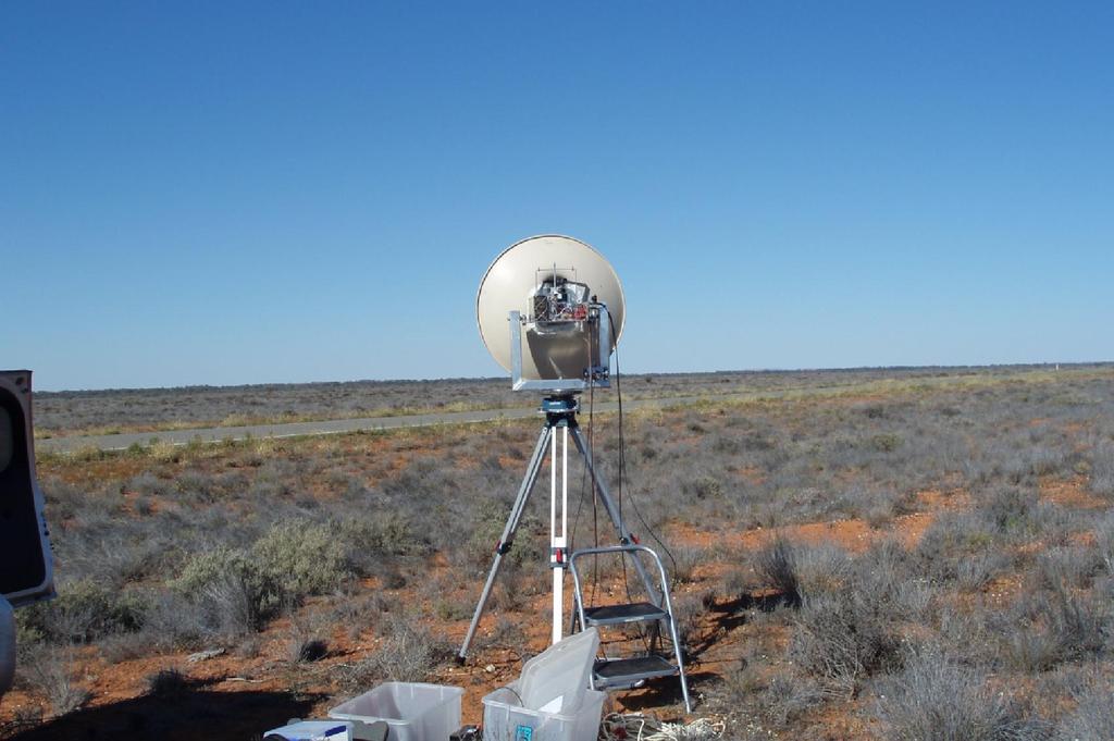 Extreme Grid QF09 100 km North of Broken Hill By Rex VK7MO and Dave VK3HZ A relatively easy ISCAT-B QSO over 753 km so the opportunity was taken to do an ISCAT-A test to see if we could get a better