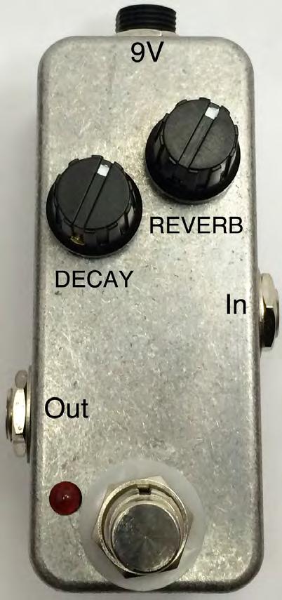 Operating Overview REVERB: Control the level of reverb. DECAY: Controls how long the reverb lingers.