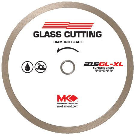 GLASS (WET) MK-RD100 Supreme Resin Bond Blades POLICIES TROUBLESHOOTING METAL FLOOR PREP CORING CONCRETE MASONRY LAPIDARY STONE Resin bond blades designed for chip-free production glass cutting and