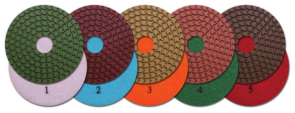 Set FLOOR PREP 5-Step Wet Polishing Pads TROUBLESHOOTING METAL The MK Diamond wet pads are specially formulated to reduce