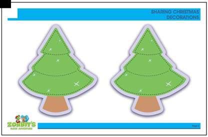 Materials: Christmas tree template (attached) Math Concept: Recognize the meaning of halves when used in context.
