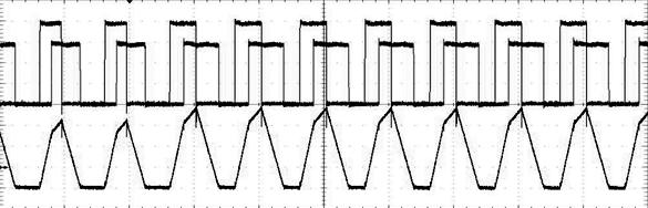 [ms/div] (a) Reference power change: 5 W to 3 W (b) Reference power change: 3 W to 5 W Fig. 12. Transient waveforms at step-up load and step-down load. In Fig.