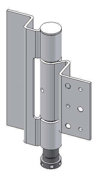 HARDWARE BISAGRAS B02, DIN HINGE WITH AUTOMATIC CLOSER -This hinge is assembled with a hinge screw provided with a spring and a tension retainer that