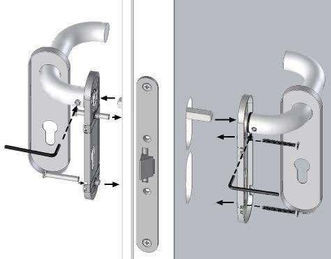 HANDLES HANDLES: Opening door device, it can also be combined with a panic bar which activate the lock