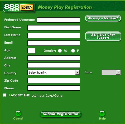 Register as a Money Player so