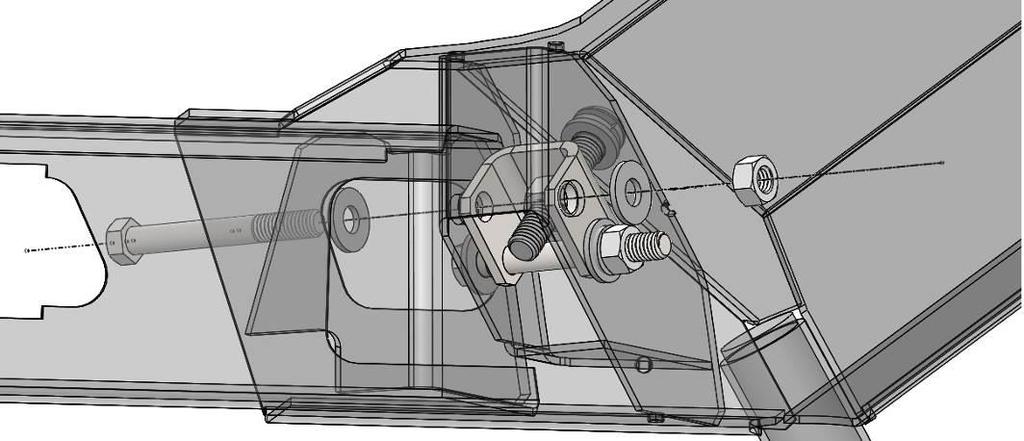 Fig. 13 d. Next, position the rear of the side rail in the top of rear leg.