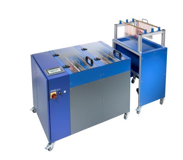 ELECTROPOLISHING MACHINES Advantage EPAG FLEX MODULAR Perfect for gold Short process times (20-30 minutes) Especially for filigree jewellery Easy handling Reduces manual work to a minimum Recovery of