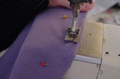 *** For extra secure seams when sewing stretch knits on a sewing machine it is recommended that you make a second row of stitching 1/8 from and parallel to the first line of stitching in all of your