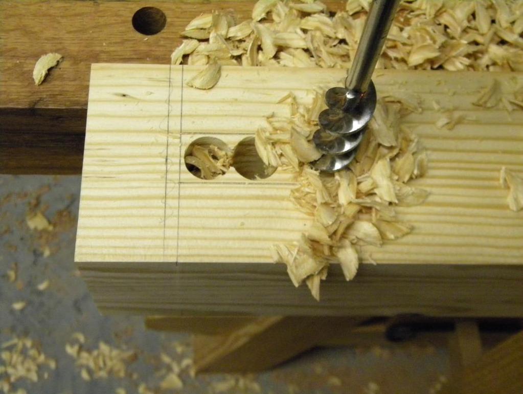 These are pretty straight forward mortise and tenon joints. The upper stretcher s tenons are set down from the top of the legs about 1 ½ in.