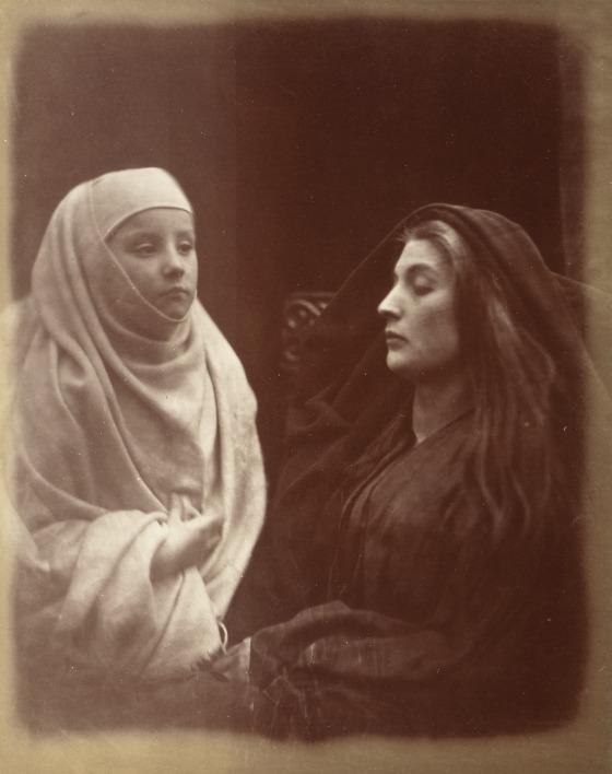 The Little Novice & Queen Guinevere In The Holy House Of Almsbury Julia Margaret Cameron (England, 1815 1879) England, 1874 Photograph, Albumen print,
