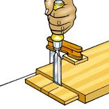 5 If necessary, trim the thickness of each tenon to exact dimension with a rabbet plane or block plane and chisel.
