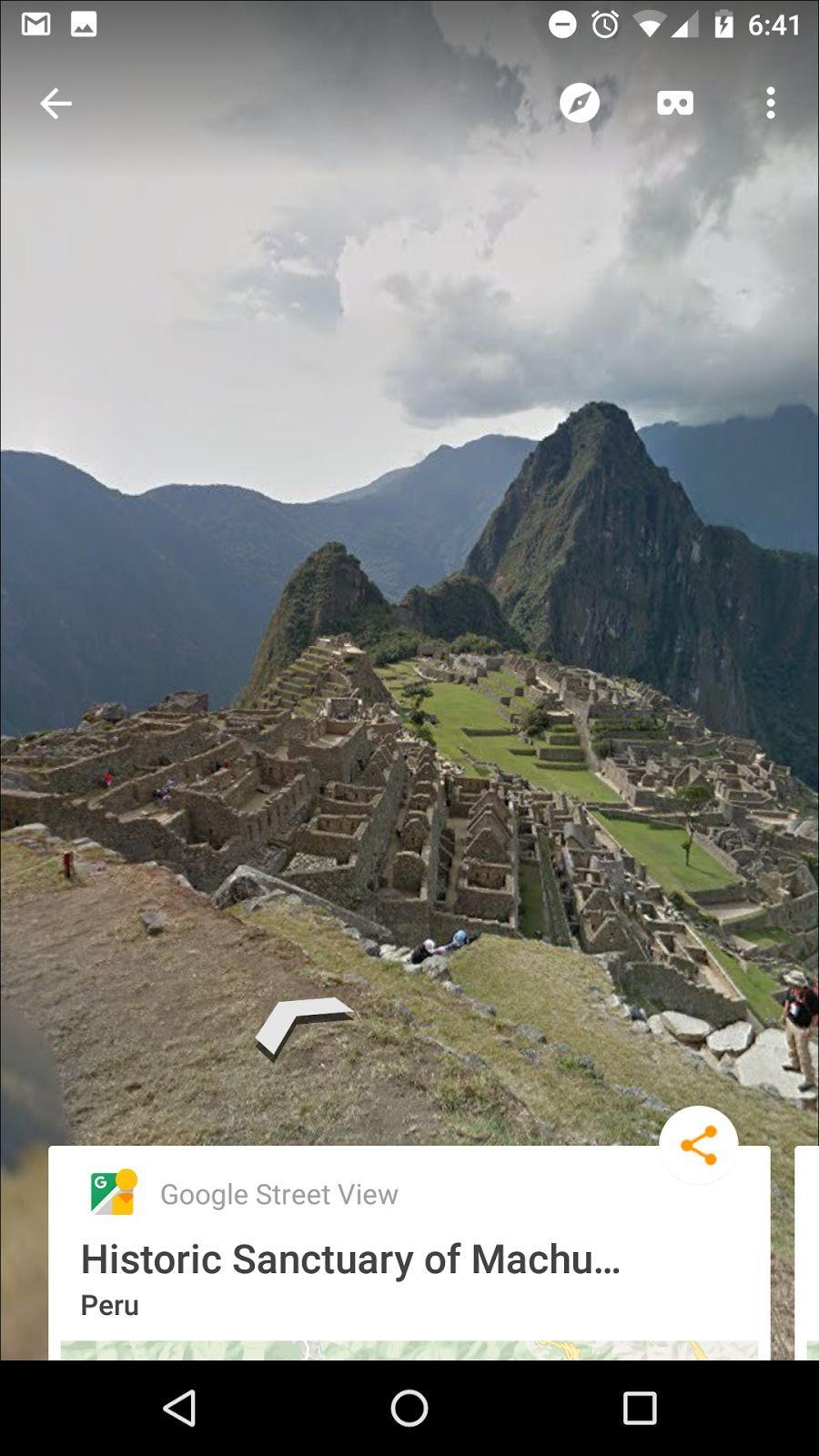 1.4. Getting Started Street View App Viewing Tap on an image card to access the full 360 photo view of that image.