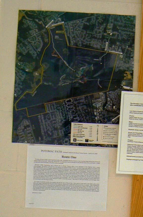 The Route 1 Map is displayed along with the excerpt of an April 2005 Mount Vernon Gazette article