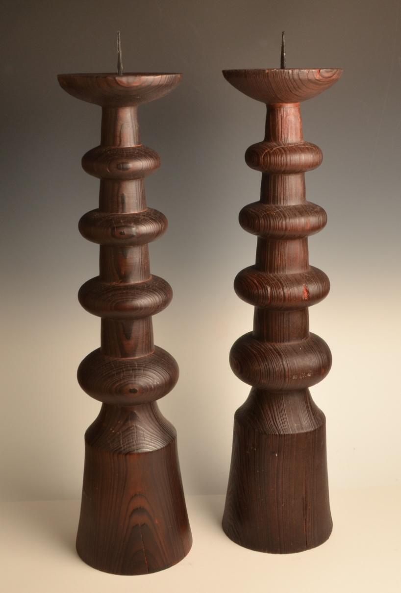 Title: Cypress Candlesticks (15-008) Created: January 2015 Materials: