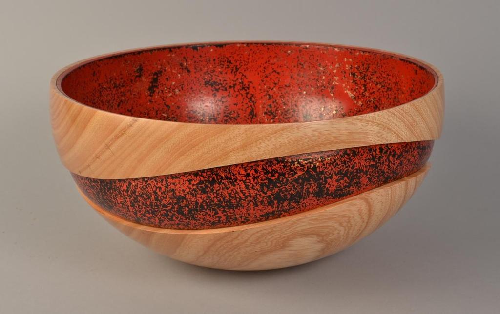Title: Confluence Created: July 2014 Materials: Kingwood, lacquer, Tung oil, wax Dimensions: 5 h X