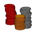 Say which coins to use to pay exactly for each item. Choose any two of the items, and find their total cost. Work out the change from 1 for each item.
