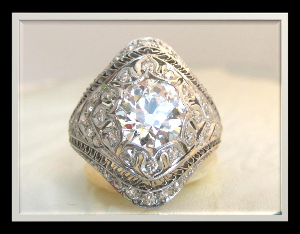 A beautiful Edwardian platinum and diamond