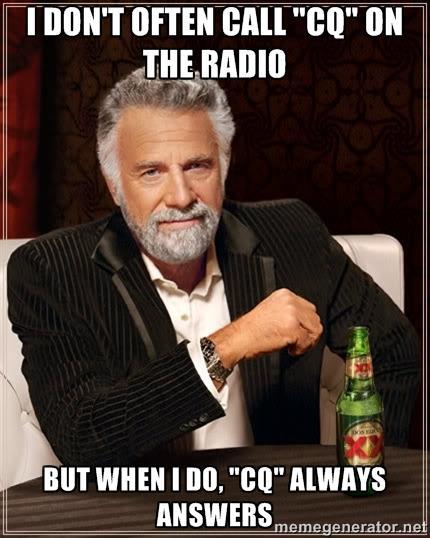 Making your first QSO Calling CQ Find an open frequency Check band-plan CQ CQ CQ