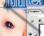 To select the layer, click on its thumbnail in the Layers palette.