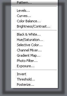 DJUSTMENT LYERS djustment layers Menu: Layer > New djustment Layer Shortcut: Layers palette button See also: Grain ﬁlter, Fill layers Version: 6.0, 7.
