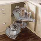 Storage Corner Solutions Cantilever Carousel The Ultimate Corner makes the most out of wasted storage space from the back of cupboards.