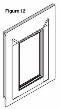 Place door into opening, press tight to building and check for square, level, and plumb (fig.7). The installer is responsible to install doors square, level & plumb.